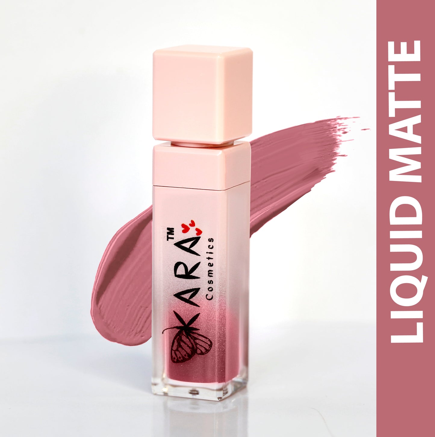 Candid - Rose Shade Matte Liquid Lipstick - Warm Pink Lipstick For Everyday Wear