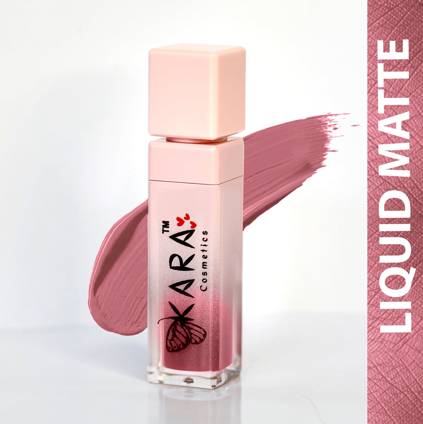 Candid - Rose Shade Matte Liquid Lipstick - Warm Pink Lipstick For Everyday Wear